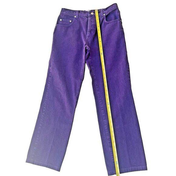 Vintage 80s Moda INTL Womens The London Jean Purple Mom Jeans High Rise 22 - Picture 2 of 10